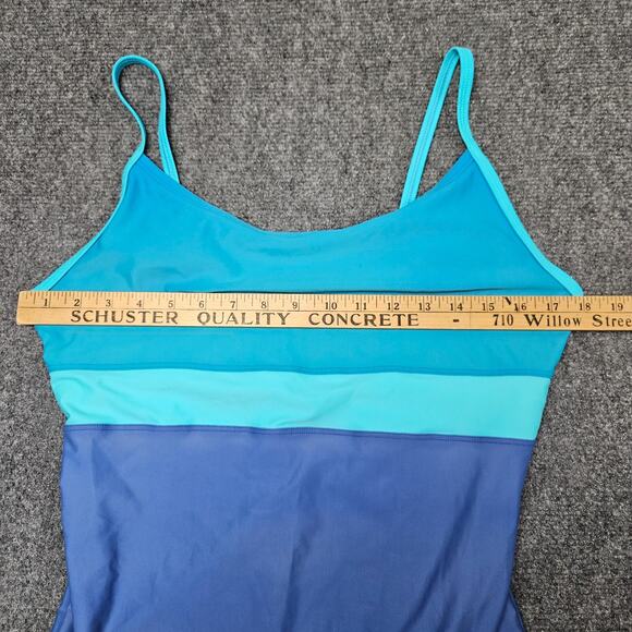 Speedo Swimsuit One Piece Size 16 Navy Blue Swimsuit Beach Pool Vacation Resort - Picture 4 of 7